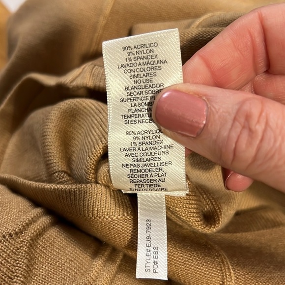 Eliza J Gold Fit and Flare Sweater Dress size small NWT - Picture 11 of 11